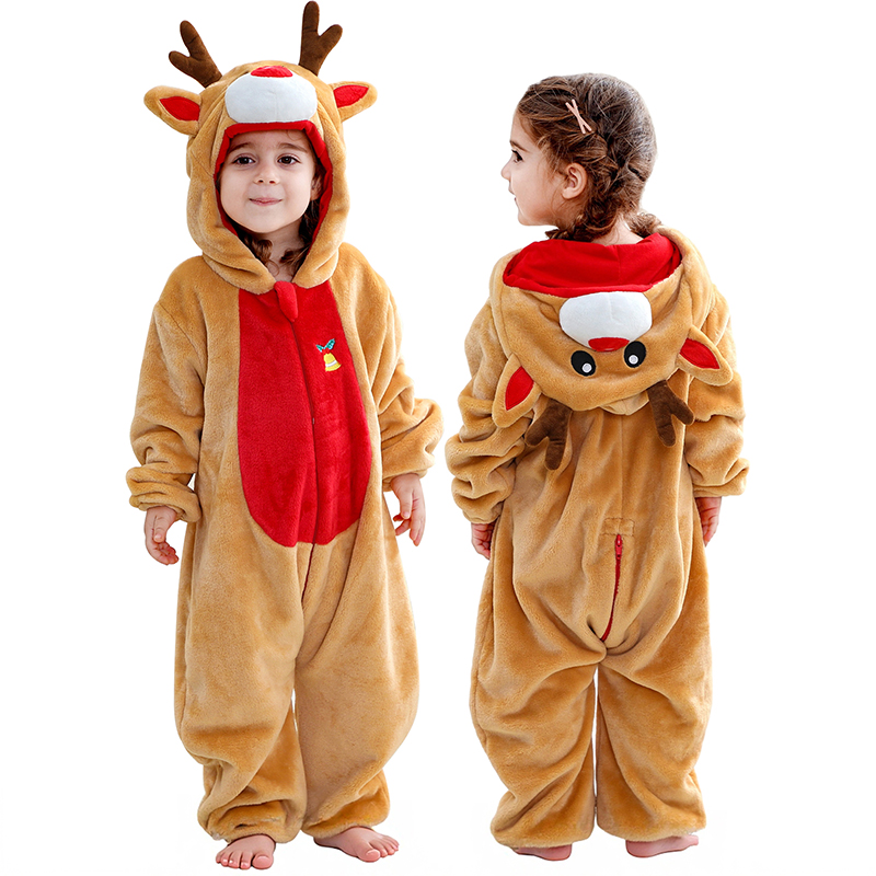 Spiderman Jumpsuit Kids - MICHLEY Christmas Baby Rompers Flannel Cosplay