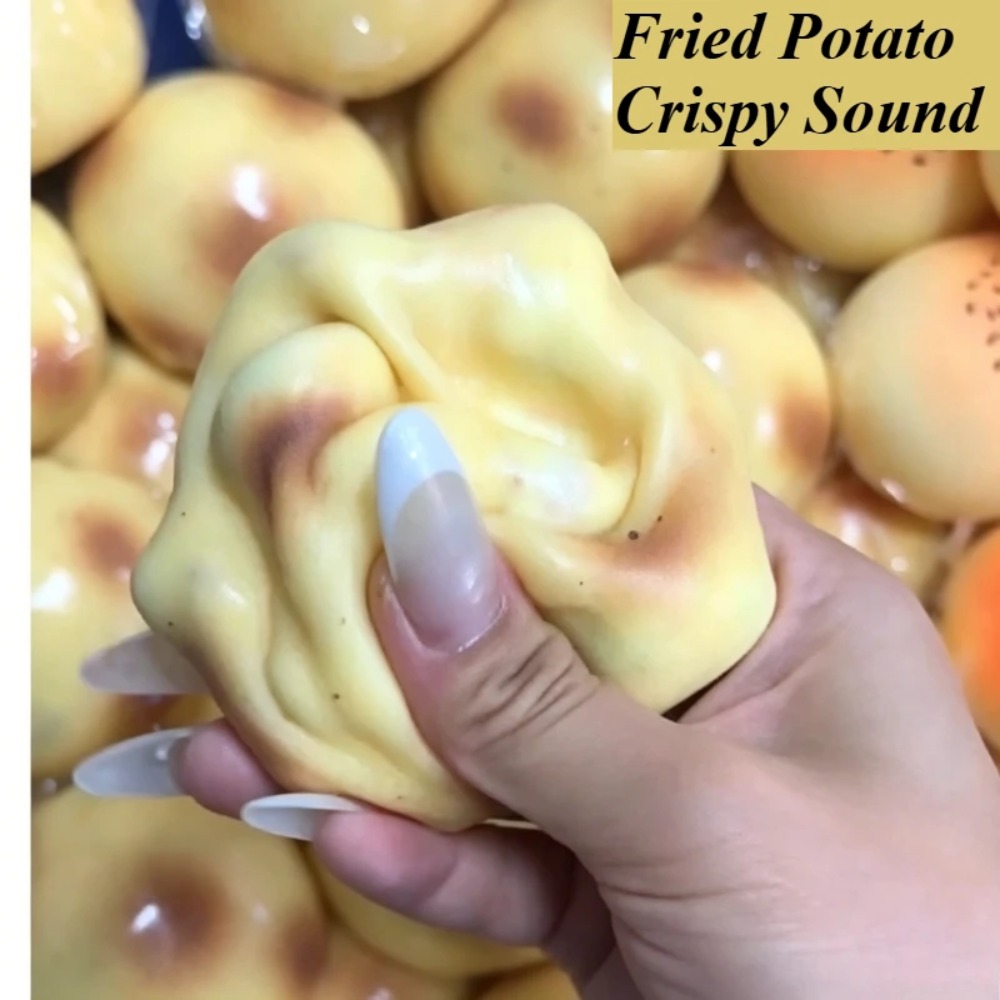 Novelty Gifts - Fried Potato Shaped Squishy Toy Crispy