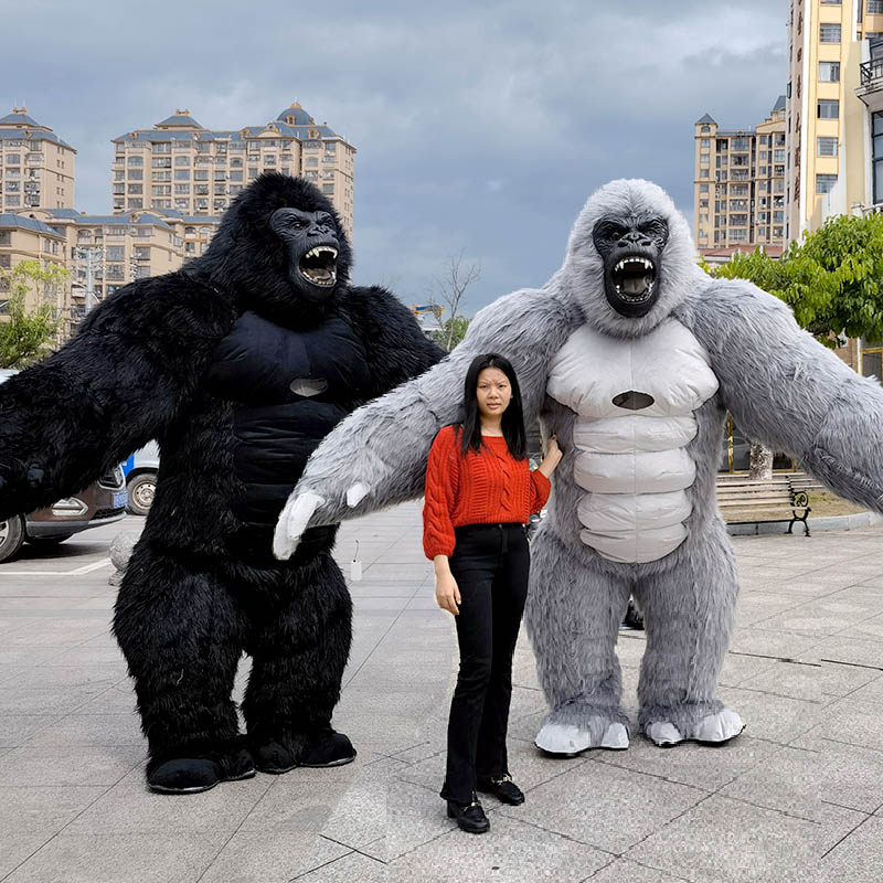Real Life Inflatable Gorilla M - огляд і ціна Inflatable Dinosaur Costume Adult
