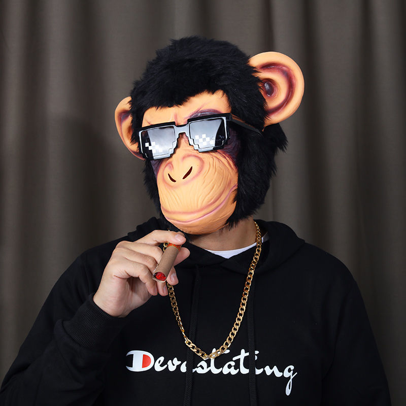 Cute Gorilla Big Ears Monkey M - огляд і ціна Led Purge Mask Halloween