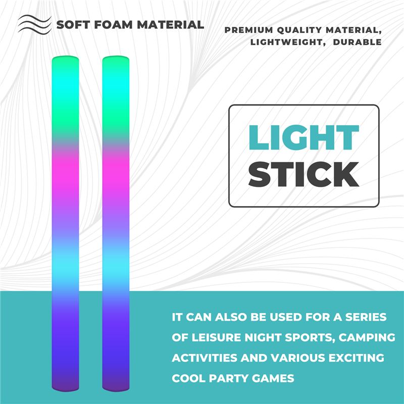 A68P-12Pcs Light Up Foam Stick - огляд і ціна Flashing Led Foam Sticks Party