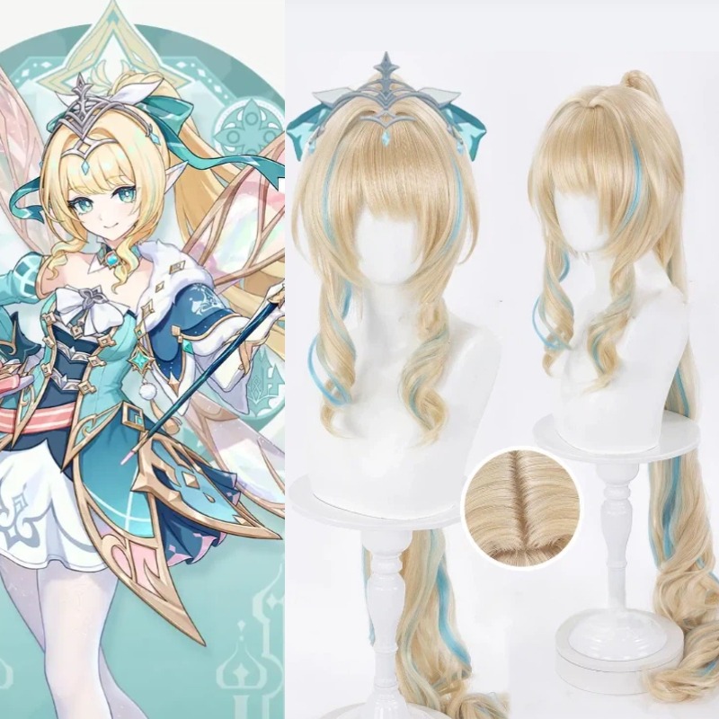 Game Genshin Impact Vesna Stri - огляд і ціна Anime Cosplay Wig Heat Resistant