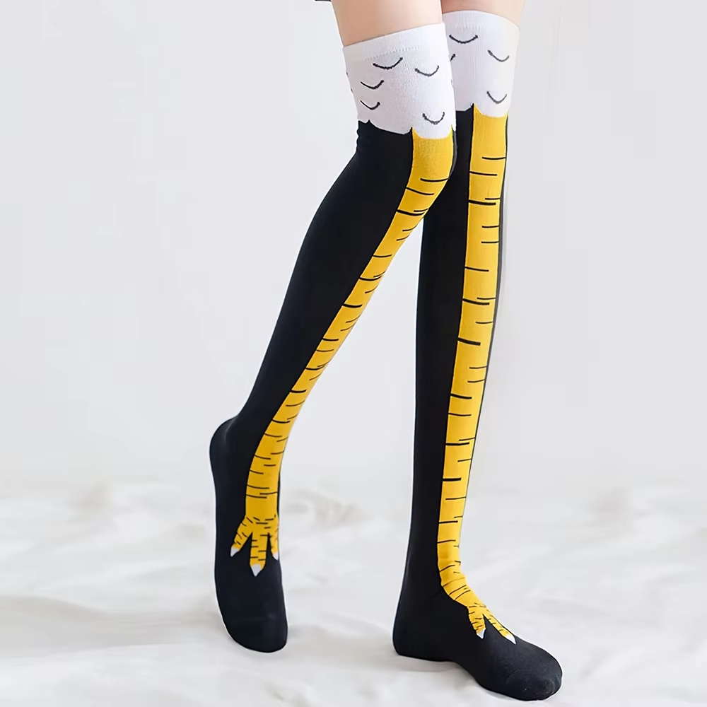 Women Thigh High Stockings Chi - огляд і ціна Funny Chicken Leg Socks