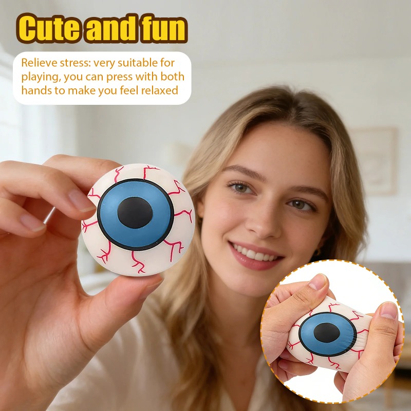 Hot Sale Scary Eyeball Stress  - огляд і ціна Prank Toys