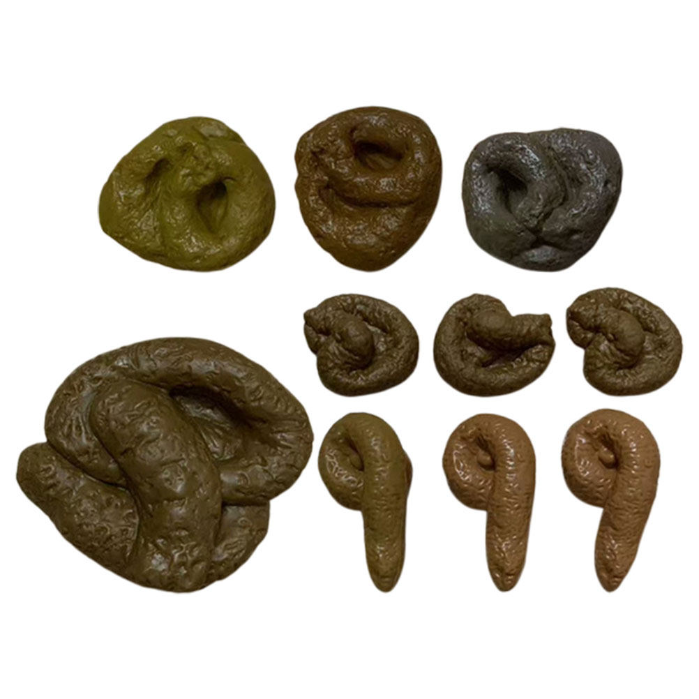 10Pcs Realistic Fake Poop Pran - огляд і ціна Fake Poop Gag Gift