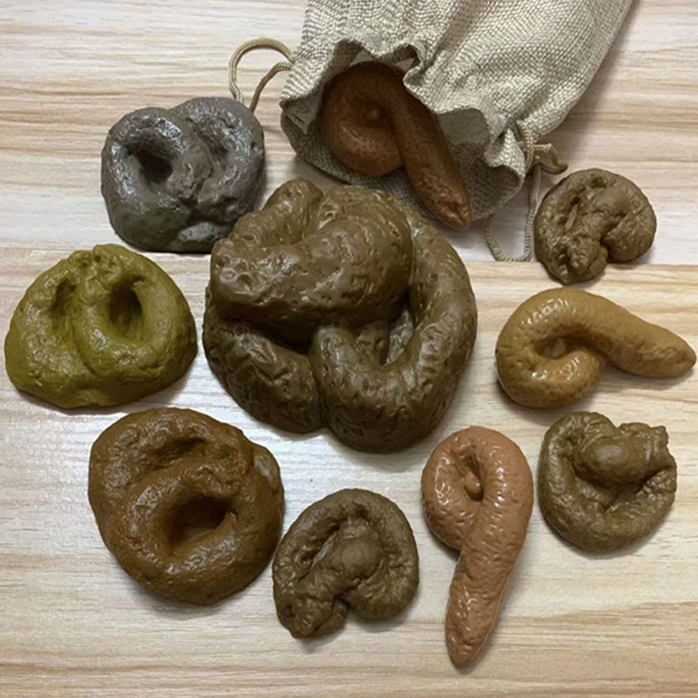 10Pcs Realistic Fake Poop Pran - огляд і ціна Fake Poop Gag Gift