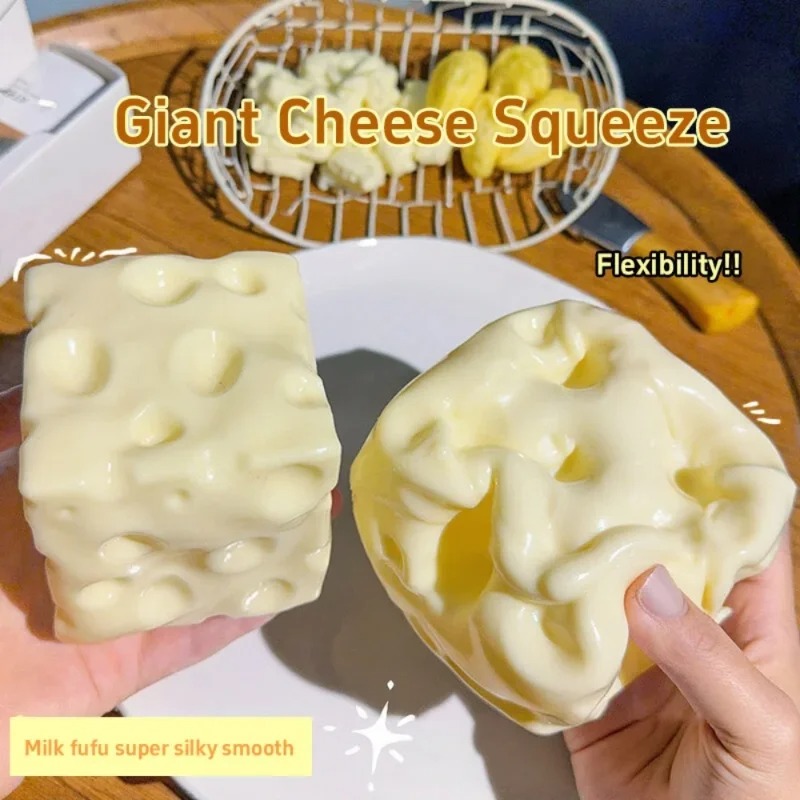 Taba Squishy Cheese Cube Stres - огляд і ціна Novelty Gifts