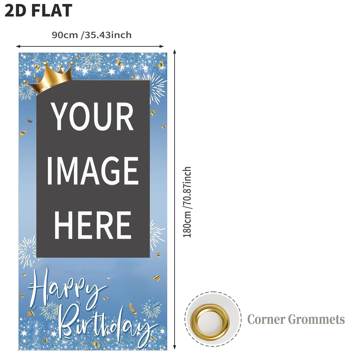 Custom Blue Color Happy Birthd - огляд і ціна Party Supplies