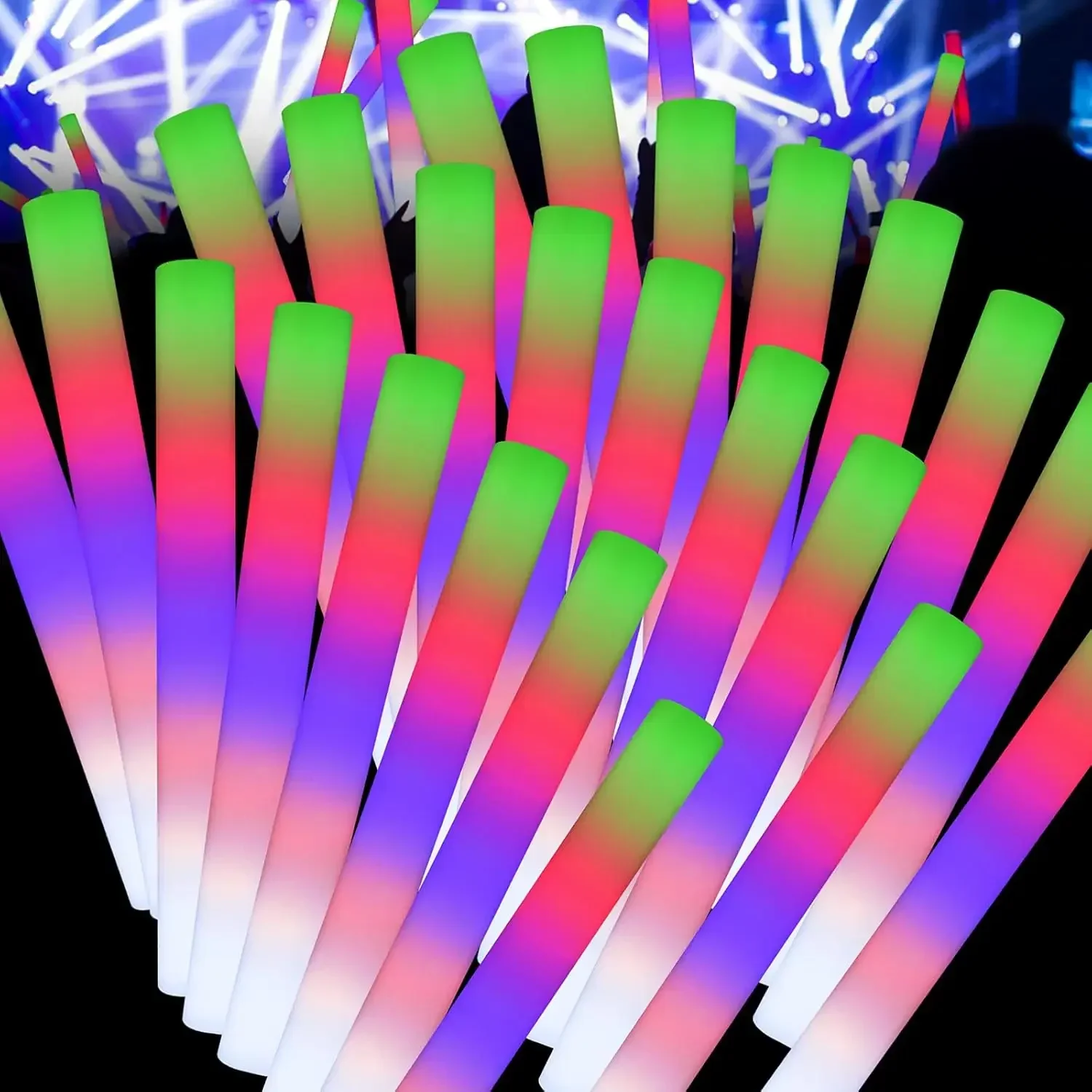 50PCS Led Foam Glow Sticks Chr - огляд і ціна Flashing Led Foam Sticks Party