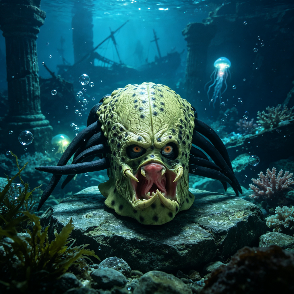 Realistic Predator Full Head M - огляд і ціна Latex Alien Mask Realistic