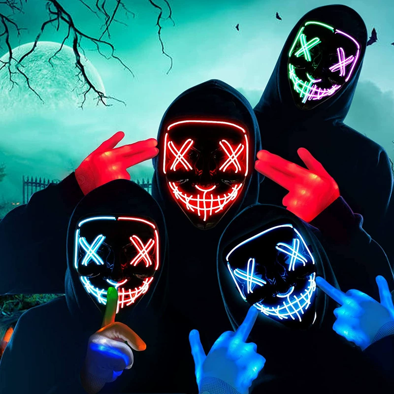 Wireless Neon LED Purge Mask G - огляд і ціна Led Purge Mask Halloween