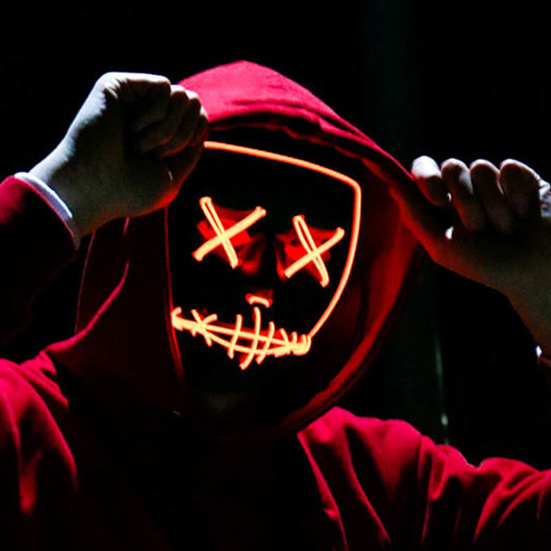 Halloween Scary Vendetta Mask  - огляд і ціна Led Purge Mask Halloween