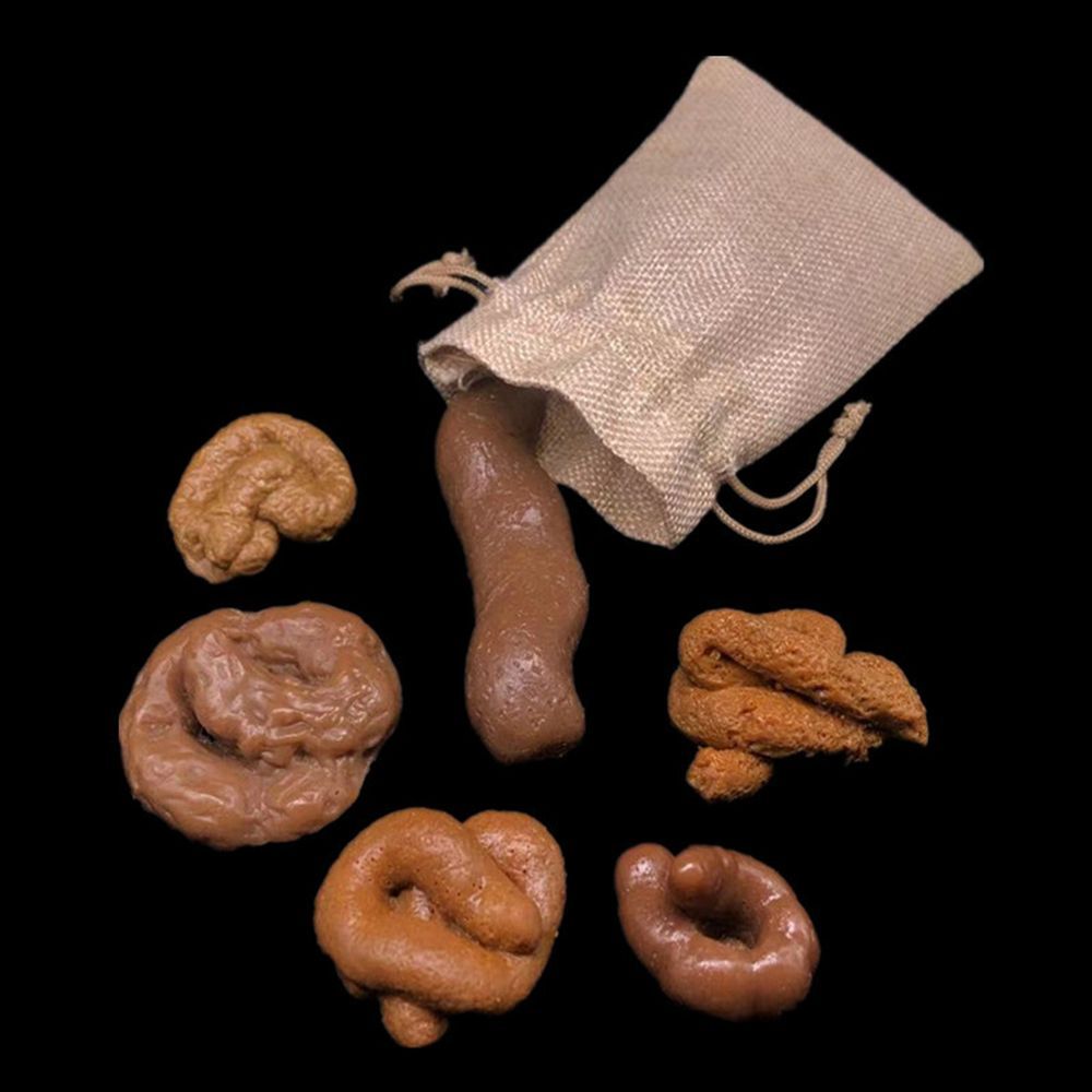 6Pcs Turd Tricky  Fool's Holid - огляд і ціна Fake Poop Gag Gift
