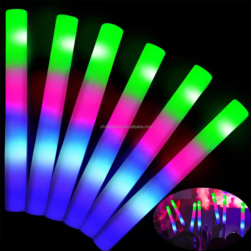 20Pcs Foam Glow Sticks Colorfu - огляд і ціна Flashing Led Foam Sticks Party