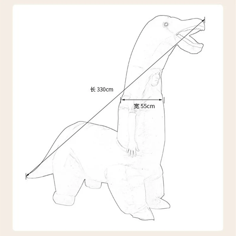 2024 New Inflatable Dinosaur C - огляд і ціна Inflatable Dinosaur Costume Adult