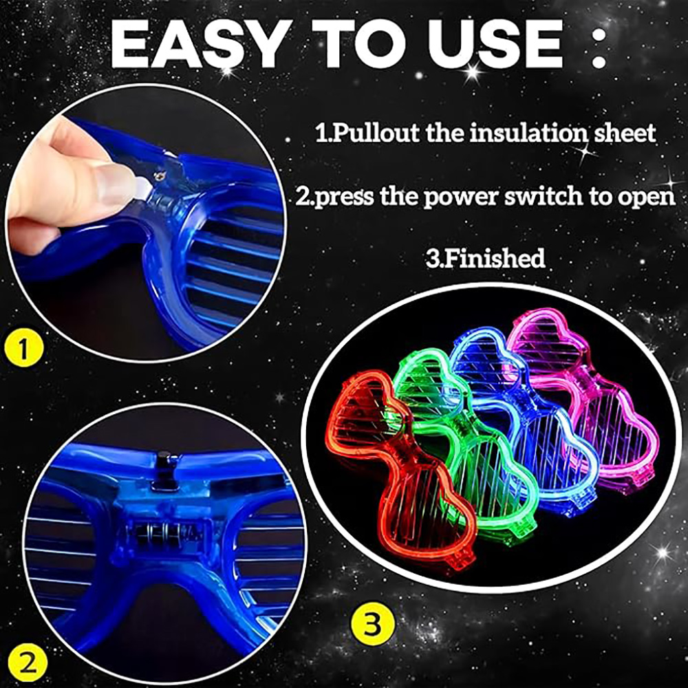 5/10/20/30/50 Bulk Light Up Gl - огляд і ціна Glow In The Dark Party Glasses