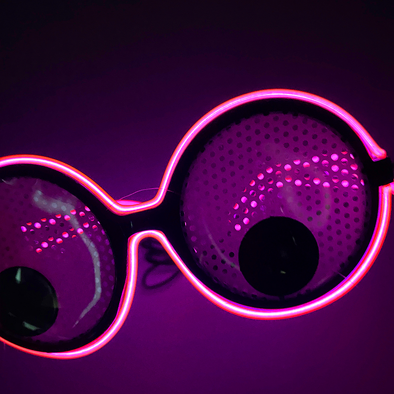 LED Lovely Eyeball Movable Gla - огляд і ціна Glow In The Dark Party Glasses