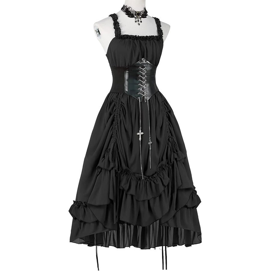 Women Gothic Dress Corset Slip - огляд і ціна Medieval Renaissance Dress Women