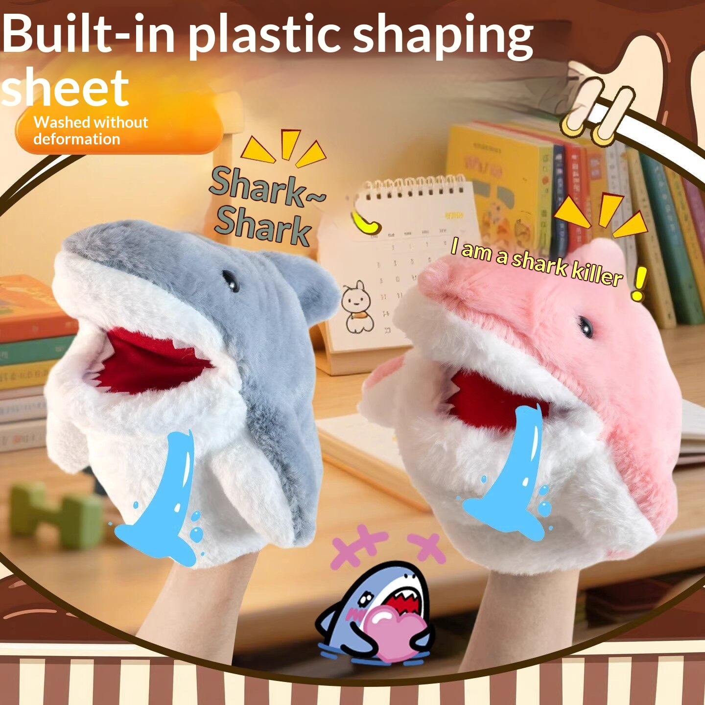Shark Hand Puppet Plush Shark  - огляд і ціна Prank Toys