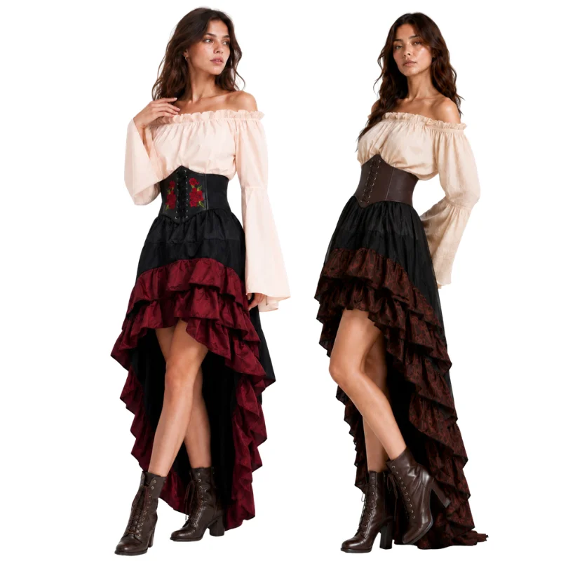 Halloween Medieval Retro Pirat - огляд і ціна Medieval Renaissance Dress Women
