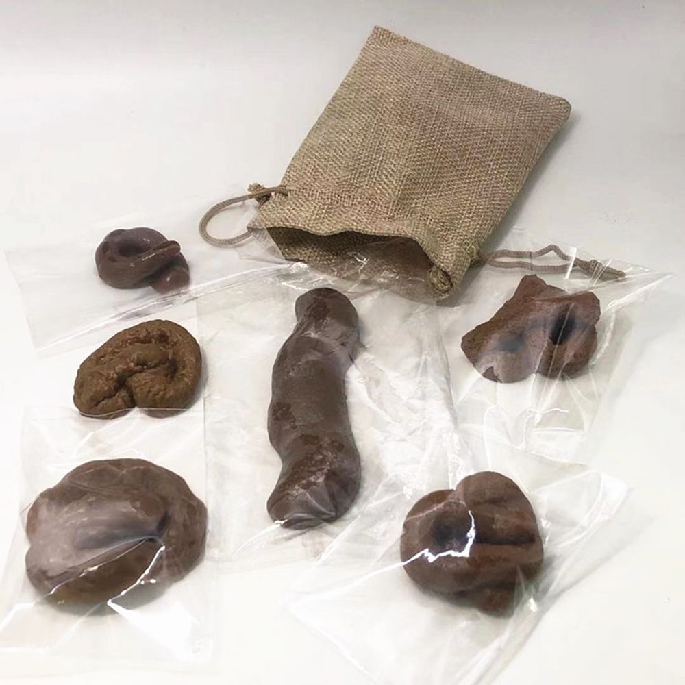 6Pcs Joke Tricky  Antistress G - огляд і ціна Fake Poop Gag Gift