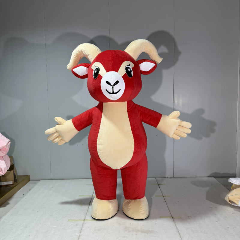 Inflatable Red Goat Mascot Cos - огляд і ціна Costumes