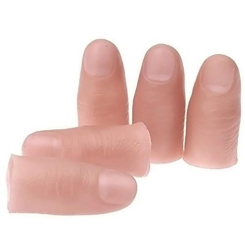 5Pcs/Set Fakes Soft Thumb Tip  - огляд і ціна Thumb Tip Magic Trick Set