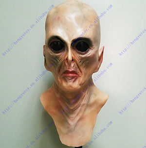 Deluxe Alien Mask Realistic La - огляд і ціна Latex Alien Mask Realistic