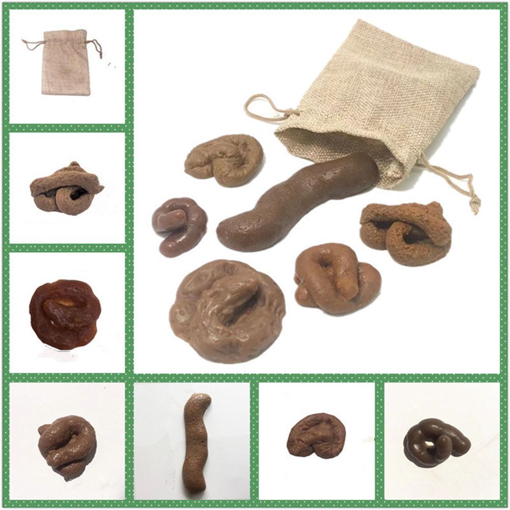 6Pcs Joke Tricky  Gadget Squis - огляд і ціна Fake Poop Gag Gift
