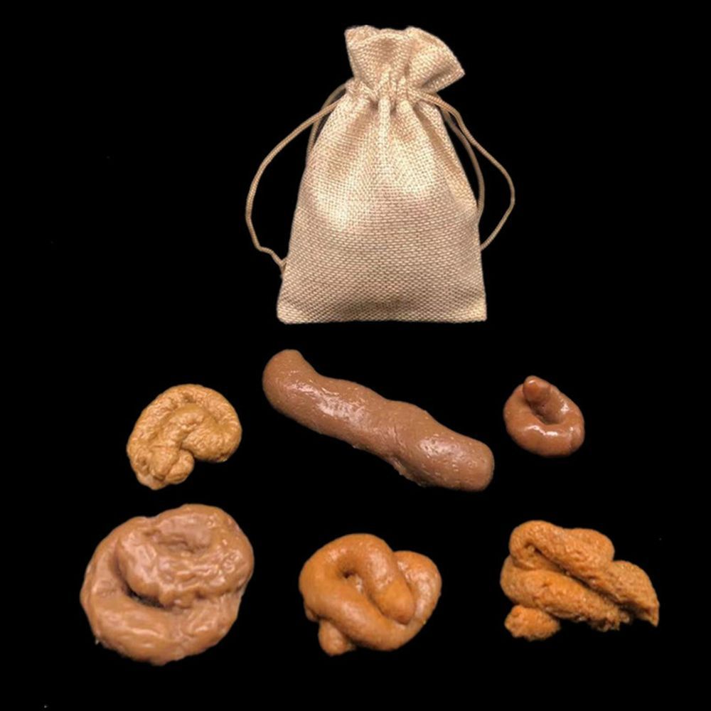 6Pcs Turd Tricky  Antistress F - огляд і ціна Fake Poop Gag Gift