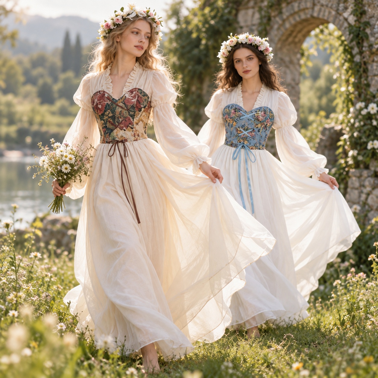 Renaissance Style Corset Waist - огляд і ціна Medieval Renaissance Dress Women