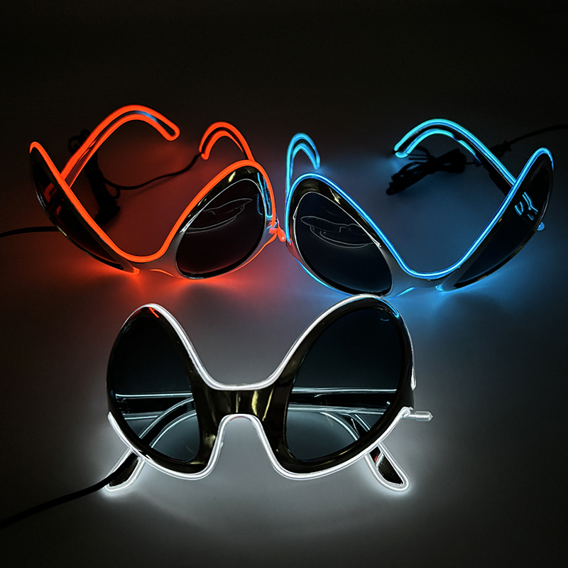 Cool Light Up LED Alien Glasse - огляд і ціна Glow In The Dark Party Glasses