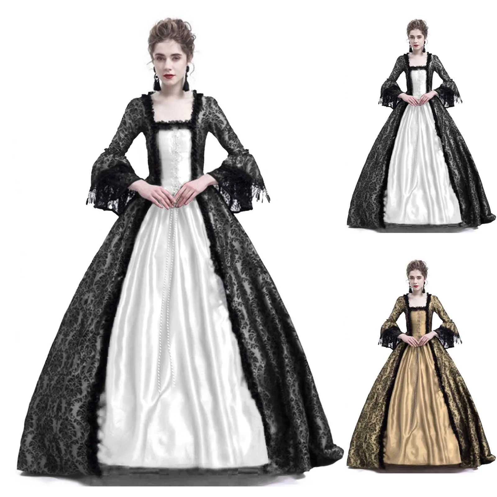 Halloween Cosplay Palace Women - огляд і ціна Medieval Renaissance Dress Women