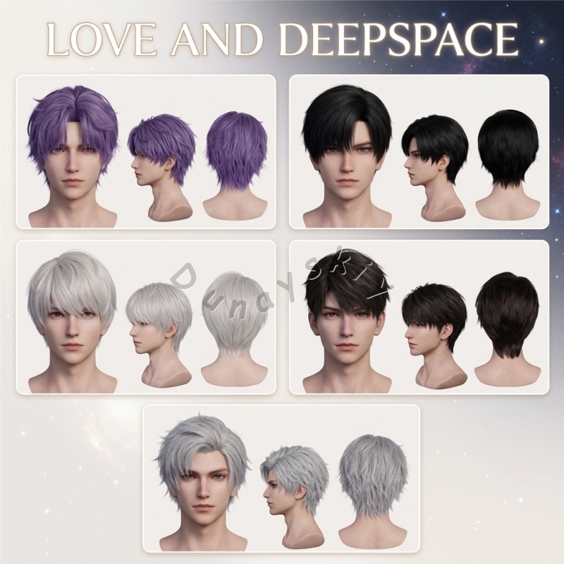 Love And Deepspace Cos Wig ​​X - огляд і ціна Anime Cosplay Wig Heat Resistant